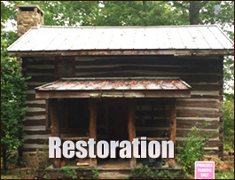 Historic Log Cabin Restoration  Kenly, North Carolina